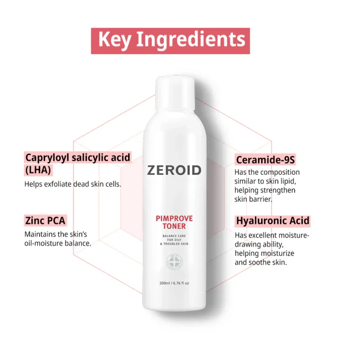 Zeroid – Pimprove Toner 200ml - Image 2